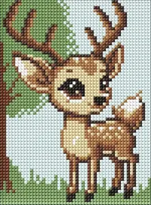 Ideyka Diamond Painting Kit - Reindeer 15x20cm