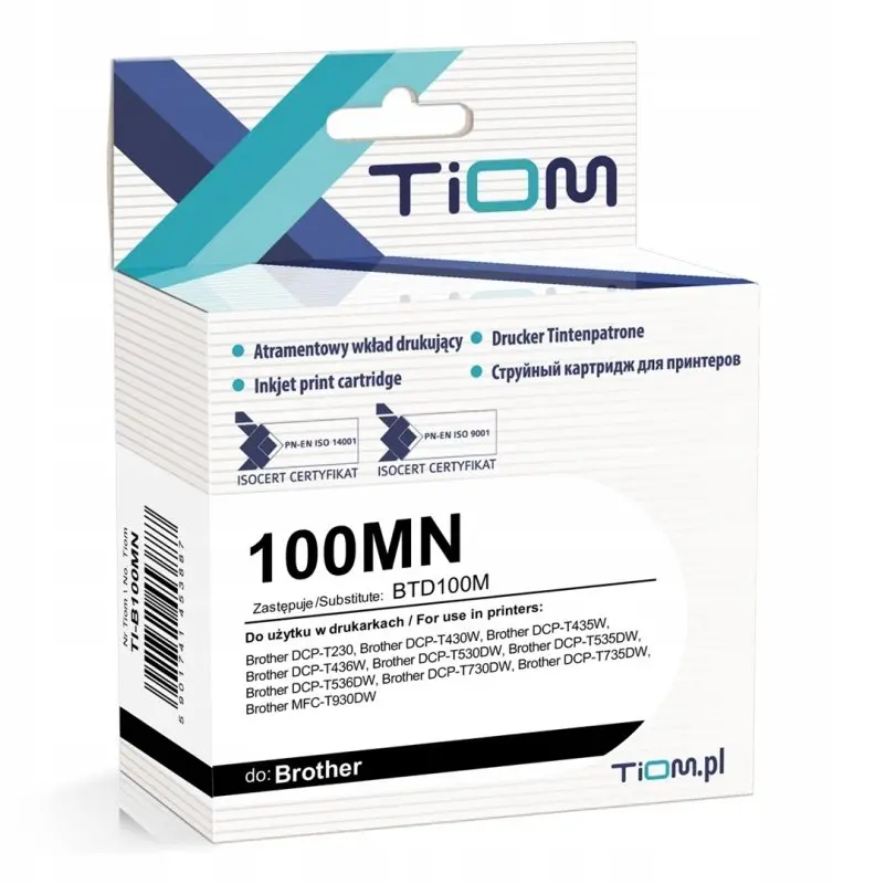 Tiom tintes kasetne Brother 100MN printerim