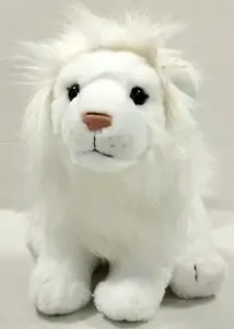 Dubi White Sitting Lion Plush Toy 28cm