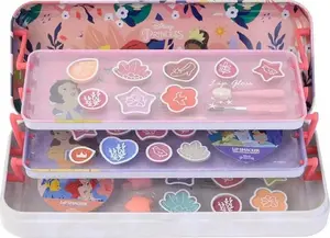Lip Smacker Disney Princess Triple Layer Makeup Case Beauty Tin for Children