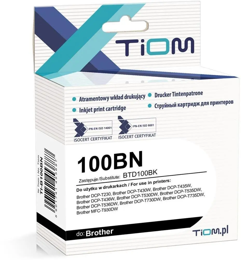 Tiom tintes kasetne Brother 100BN printeriem