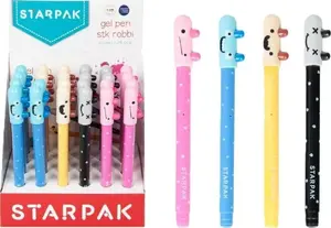 STARPAK Robbi Gel Pen, 0.5 mm, Capped, Set of 24