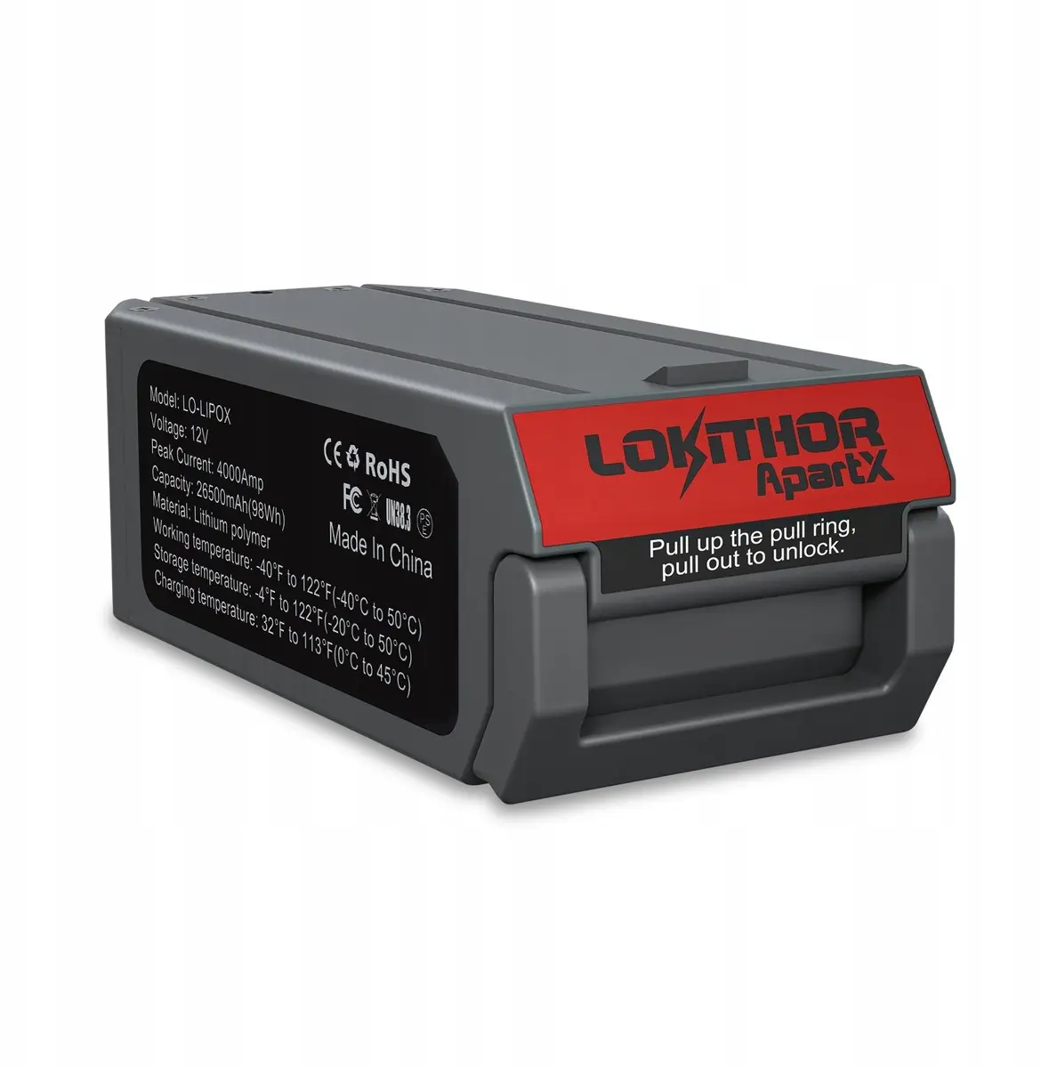 Lokithor LO-LIPOX 4000A 98Wh rezerves akumulators