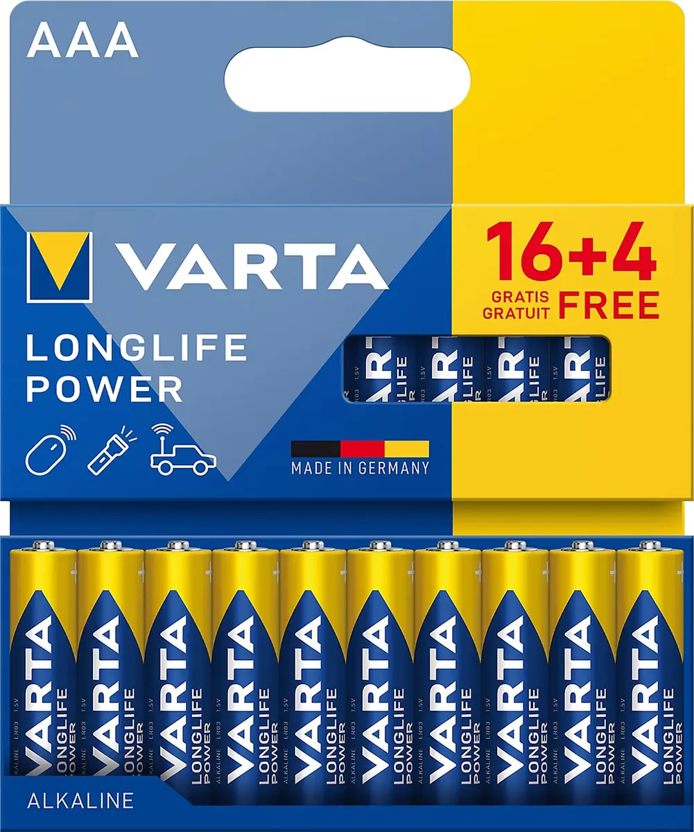 Varta Longlife Power LR03 AAA sārma