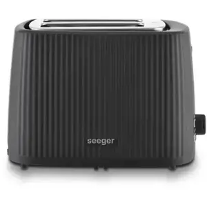 Toaster Seeger SGR150BK Black 930 W 2 slots with defrost function and removable crumb tray