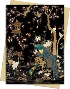 Madame Treacle B6 Greeting Card Japanese Garden Ashmolean