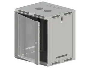 Q-LANTEC 12U Wall Mounted Rack Cabinet, Grey