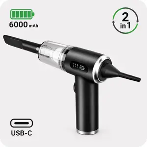 Teesa TSA50180-SET Handheld Vacuum Cleaner and Air Blower with Compressor, Flashlight and 6000 mAh Battery