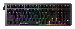 ASUS ROG Strix Morph 96 Mechanical Gaming Keyboard, 96% Layout, QWERTZ German, USB, RF Wireless, Bluetooth, Black