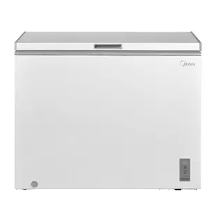 Midea MDRC345FZE01 brīvi stāvoša lādveida saldētava ar 249 L ietilpību, E energoefektivitātes klase, balta