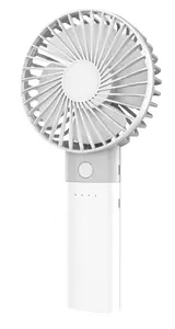 Platinet PRDF6107 Pocket Fan 10 cm with 4000 mAh Power Bank Function, White-Gray