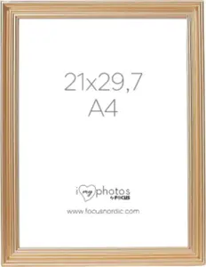 Focus Verona Photo Frame Gold 21x29.7 cm A4