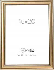 Focus Tango Classic Photo Frame Gold 15x20 cm
