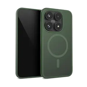 Crong Hybrid Matte Magnetic MagSafe Case for Xiaomi 17, Green