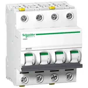 Schneider Electric iC60H automātiskais slēdzis, 4-polu, C-raksturlīkne, 20A, 10kA