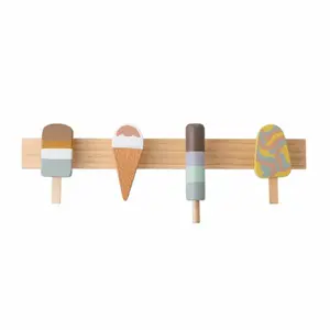 Настенная вешалка для одежды Bloomingville Zyon с 4 крючками, бук