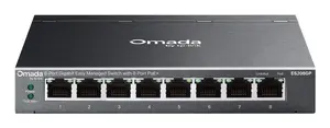 Управляемый коммутатор TP-Link Omada ES208GP L2 Gigabit Ethernet с 8 портами PoE, монтаж на DIN-рейку
