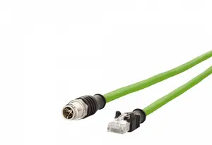 MetzConnect 142M2X15050 M12 to RJ45 Industrial Connection Cable, 8-pole, X-coded, 5m