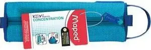 Пенал Maped KIDY learn CONCENTRATION, синий, текстурированная ткань
