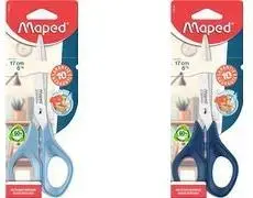 Maped Advanced Green Scissors, 170 mm, Symmetrical Pointed, Stainless Steel Blades and Rivet
