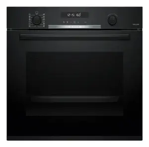 Встраиваемый электрический духовой шкаф Bosch HBG378AB4, 71 л, класс А+, черный