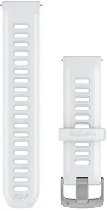 Garmin Quick Release 20mm Silicone Watch Strap for Forerunner 170, White/Blue
