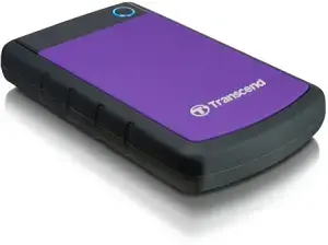 Transcend StoreJet 25H3 1TB External Hard Drive 2.5 inch USB 3.2 Gen 1 Purple