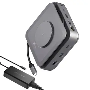 j5create JCD3199P USB-C Docking Station with Dual 4K HDMI and 140W GaN Power Adapter