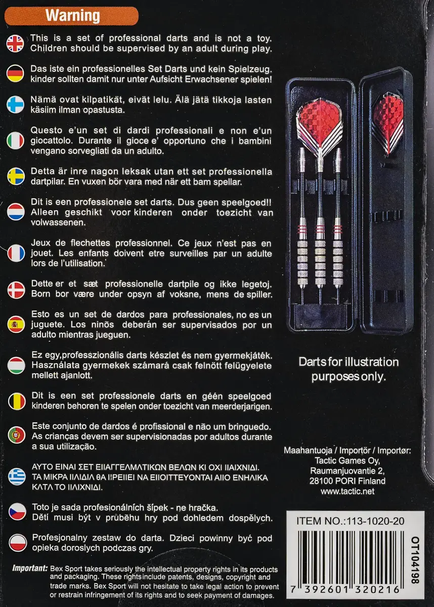 TACTIC Bex Sport Catdart Darts Steel Beast 20gr Photo 8