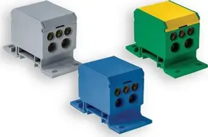 PAWBOL E.4091/N 160A 1-Pole Distribution Block with Multiple Terminal Inputs and Outputs