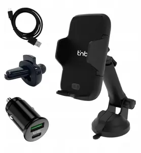 TNB Carholdpro2 4-in-1 Car Mount Set with USB Charger for Smartphones up to 7 inches