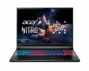 Игровой ноутбук Acer Nitro 16 ANV16S-61, AMD Ryzen 9 AI 365, 32GB RAM, 1TB SSD, NVIDIA GeForce RTX 5070, Windows 11 Pro