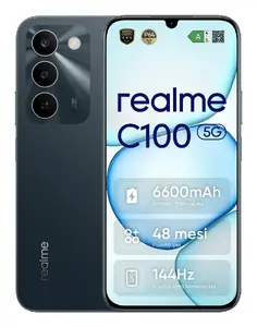 Смартфон realme C100 5G 6.8" 1570 x 720 MediaTek Dimensity 6300 4 ГБ ОЗУ 128 ГБ ПЗУ 50 МП Камера 6600 мАч Android 16 Зеленый