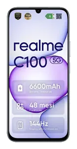 Смартфон realme C100 5G 6.8" 1570 x 720 MediaTek Dimensity 6300 4GB RAM 128GB Память 50MP Камера Android 16.0 6600 mAh Фиолетовый