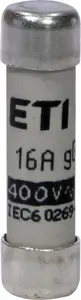 Цилиндрическая плавкая вставка Eti-Polam CH8x32, gG, 16A, 400V