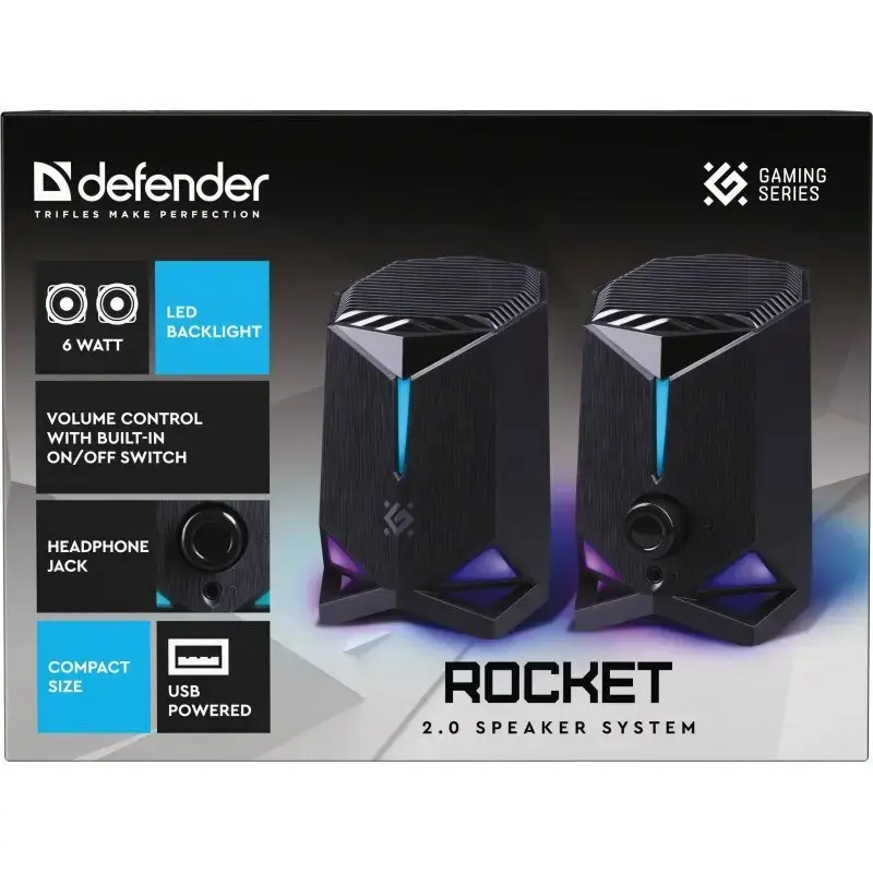 Компьютерные колонки Defender Rocket 2.0 6 Вт Photo 8
