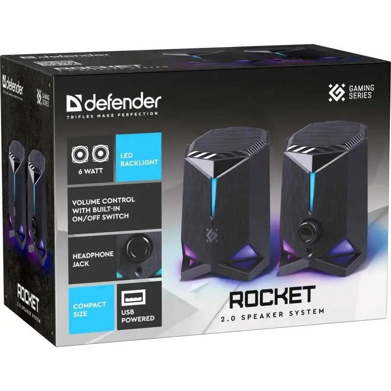 Компьютерные колонки Defender Rocket 2.0 6 Вт Photo 9