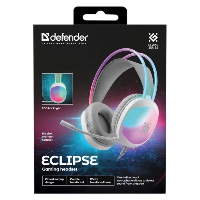 Беспроводная гарнитура Defender Eclipse RGB Photo 12
