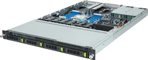 GIGABYTE R163-ZG2-AAJ2 Rack Server, 1U UP, AMD EPYC 9005/9004, 1 x PCIe Gen5 GPU Support