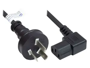Alcasa P8031-S018 Power Cable, 1.8 m, Type I Plug to C13 Coupler, Black