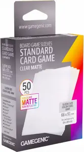 Gamegenic Standard Board Game Sleeves 66x91 mm Clear Matte 50 Pack