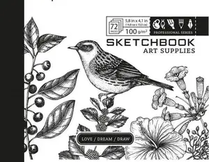Fresh Sketchbook 148x105 mm, 72 Sheets, 100g/m², Cardboard Cover