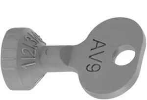 Oventrop regulējamā atslēga termostatiskiem vārstiem AV9, ADV9, RFV9, CV9, E, Multiblock T/TU/TFU/T-RTL