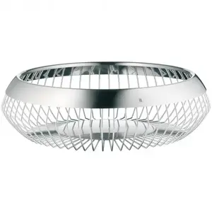 WMF 0665066030 Round Fruit Basket, Stainless Steel, 24 cm