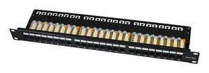 LogiLink NP0133 Cat.6A Patch Panel, 24-Port UTP, 90° LSA Termination, 1U
