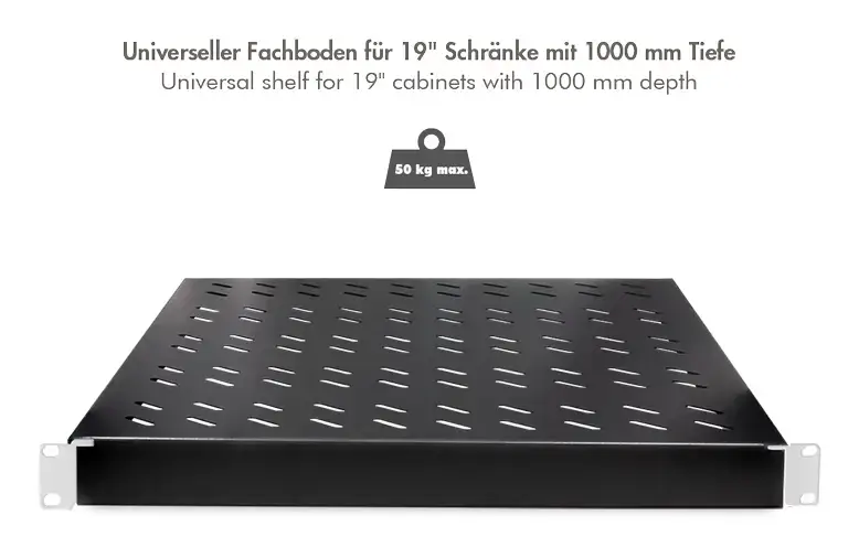 LogiLink SF1000B 19-inch Adjustable Rack Shelf Photo 4