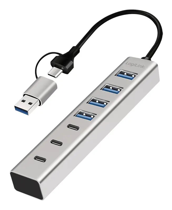 LogiLink USB 3.0 centrmezgls, 4x