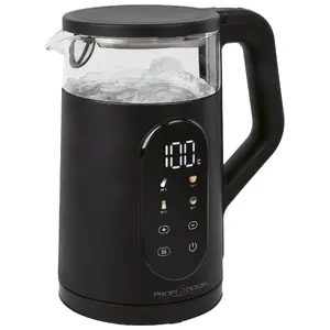 ProfiCook PC-WK 1328 G Electric Kettle 1.7 L 2200 W Glass Black