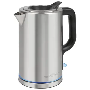 ProfiCook PC-WKS 1321 electric kettle 1.7 L 2200 W Black, Stainless steel