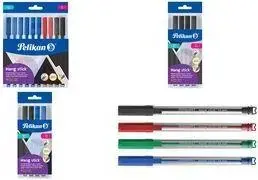 Одноразовая шариковая ручка Pelikan Hang Stick, 0,7 мм, масляные чернила, прозрачный корпус